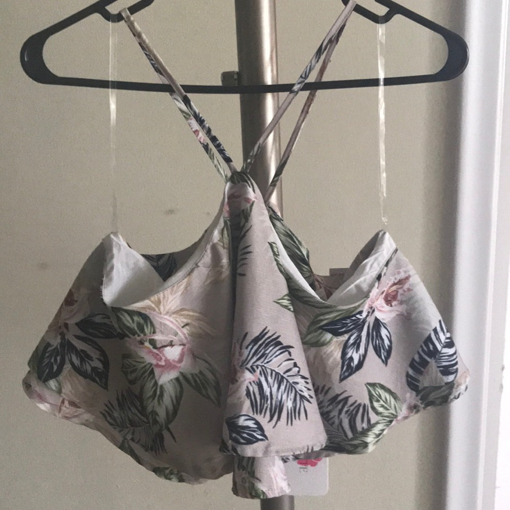 Floral-Beige Top